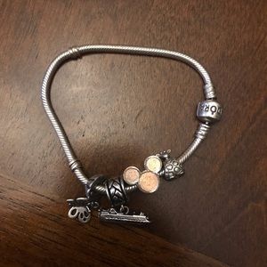Pandora bracelet w/ 4 charms